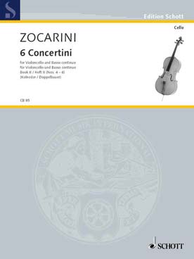 Illustration de 6 Concertini pour violoncelle et basse continue - Vol. 2 : N° 4 à 6
