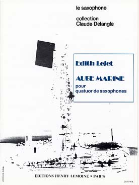 Illustration de Aube marine pour quatuor de saxophones