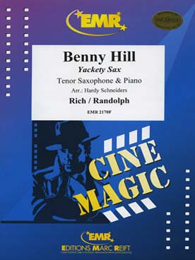 Illustration de Benny Hill yackety sax pour saxophone ténor et piano