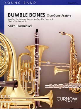 Illustration de Bumble bones pour 2 trombones solo et harmonie - Conducteur