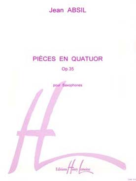 Illustration de Pièces en quatuor op. 35 pour quatuor de saxophones