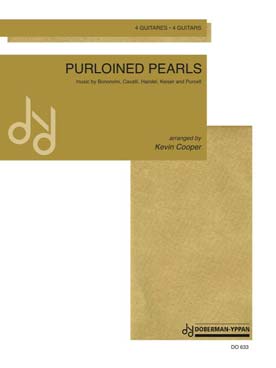 Illustration de PURLOINED PEARLS : Airs de Haendel, Bononcini, Cavalli, Keiser et Purcell, arr. Cooper pour 4 guitares