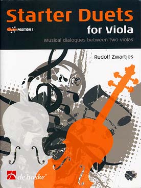 Illustration de Starter duets for viola : 36 duos
