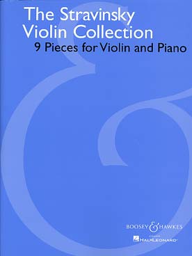 Illustration de The Stravinsky violin collection : 9 Pièces