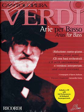 Illustration verdi arias pour baryton vol. 1 + cd