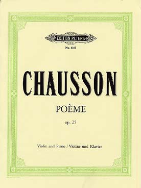 Illustration de Poème op. 25 - éd. Peters