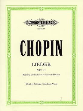 Illustration de 16 Lieder polonais op. 74 - voix moyenne