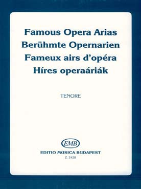 Illustration de FAVOURITE OPERA ARIAS - Vol. 4 : ténor