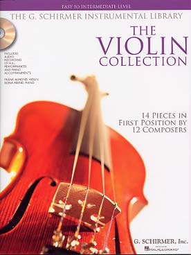 Illustration de The VIOLIN COLLECTION avec carte de téléchargement - Easy to intermediate : 14 pièces en 1ere position