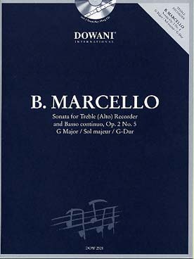 Illustration de Sonate pour flûte à bec alto op. 2/5 en sol M