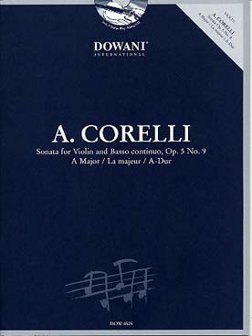 Illustration corelli sonate op. 5/ 9 en la maj