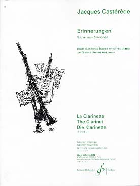 Illustration de Erinnerungen pour clarinette basse et piano (Souvenirs)