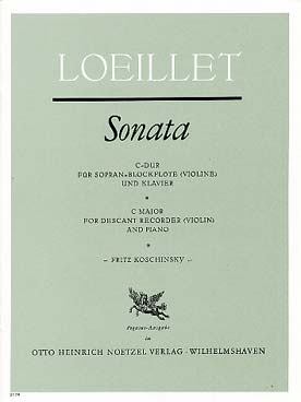 Illustration loeillet sonate en do maj
