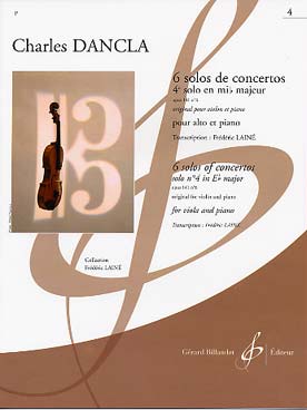 Illustration de 6 Solos de concertos (orig. violon et piano, tr. Frédéric Lainé) - N° 4 op. 141/6 en mi b M