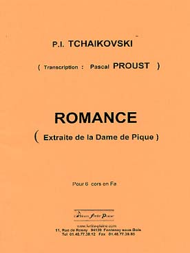 Illustration proust romance d'apres tchaikovsky