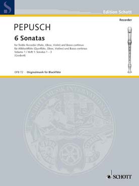 Illustration pepusch sonates vol. 1