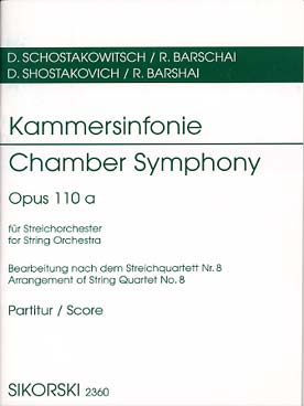 Illustration de Symphonie de chambre op. 110a pour orchestre à cordes