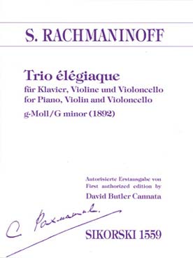 Illustration de Trio élégiaque en sol m (tr. Cannata)