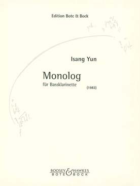 Illustration yun monolog pour clarinette basse