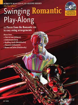 Illustration de SWINGING ROMANTIQUE : 12 pièces romantiques dans des arrangements swing faciles, avec CD play-along + partie de piano PDF à imprimer