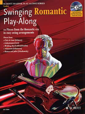 Illustration de SWINGING ROMANTIQUE : 12 pièces romantiques dans des arrangements swing faciles, avec CD play-along + partie de piano PDF à imprimer