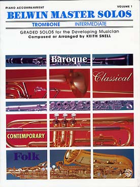 Illustration de BELWIN MASTER SOLOS Intermediate - Vol. 1   