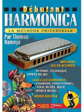 Illustration debutant harmonica avec cd