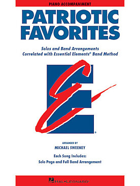 Illustration de PATRIOTIC FAVORITES (conducteur, 37 parties et CD), tr. Sweeney - accompagnement piano