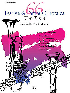 Illustration de 66 Festive and famous chorales for band - partie de trompette 1
