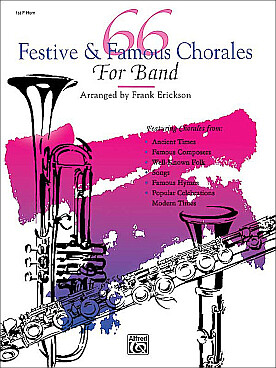 Illustration de 66 Festive and famous chorales for band - partie de cor 1
