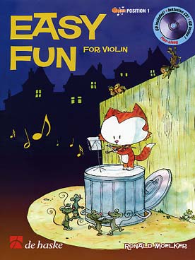 Illustration de EASY FUN for violin : 18 morceaux de Ronald Moelker en 1re position