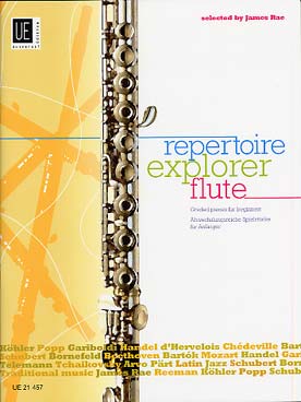 Illustration de REPERTOIRE EXPLORER FLUTE, pièces progressives tous styles avec et sans piano (sél. James Rae) - Vol. 1