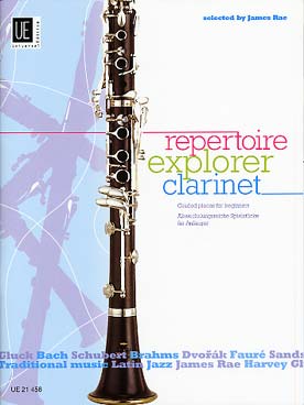 Illustration de REPERTOIRE EXPLORER CLARINET, pièces progressives tous styles avec et sans piano (sél. James Rae) - Vol. 1