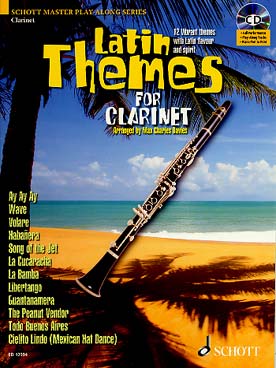 Illustration latin themes avec cd clarinette