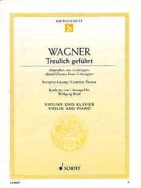 Illustration wagner choeur fiancailles de "lohengrin"