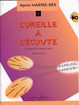 Illustration de L'Oreille à l'écoute : comprendre le langage musical, avec CD - Vol. 1 : début cycle 2