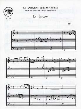 Illustration de Livres d'ensembles pour flûtes à bec La Spagna