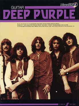 Illustration deep purple authentic guitar play along