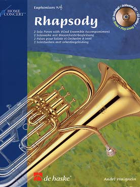 Illustration de Rhapsody, 2 pièces pour euphonium avec accompagnement orchestre à vent sur CD