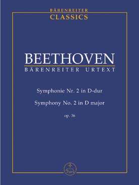 Illustration de Symphonie N° 2 op. 36 en ré M - éd. Bärenreiter