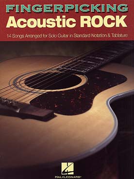Illustration fingerpicking acoustic rock (tab)