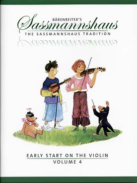 Illustration de Early start on the violin (adaptation anglaise de la méthode "Früher Anfang auf der Geige") - Vol. 4