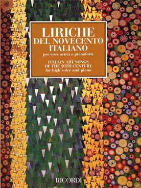 Illustration de ITALIAN ART SONGS OF THE 20TH CENTURY pour voix haute et piano