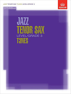 Illustration jazz tenor sax tunes avec cd level 3