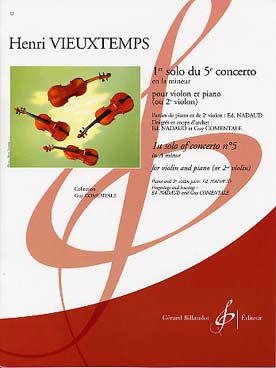 Illustration de 1ers Solos de concertos (avec partie de 2e violon de Nadaud) - N° 5 op. 37 en la m