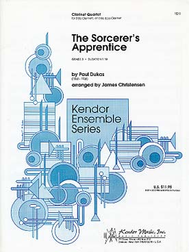 Illustration de L'Apprenti sorcier pour 3 clarinettes et 1 clarinette basse (tr. Christensen)
