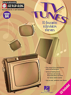 Illustration de JAZZ PLAY ALONG SERIES + CD play-along - Vol. 64 : TV Tunes