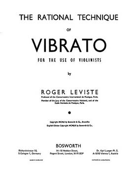 Illustration leviste technique rationnelle du vibrato