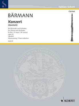 Illustration baermann concerto (quintet) en si b maj
