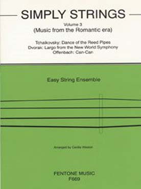 Illustration de SIMPLY STRINGS (tr. Weston) - Vol. 3 : Music from the romantic era